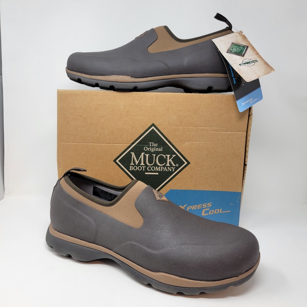 Muck Boot Excursion Pro Low Shoes ~ Men Sz 15 ~ Bark / Otter XpressCool FRLC-900